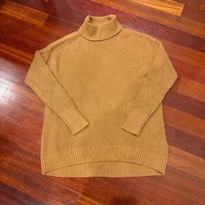 J. Crew Camel Turtleneck Sweater